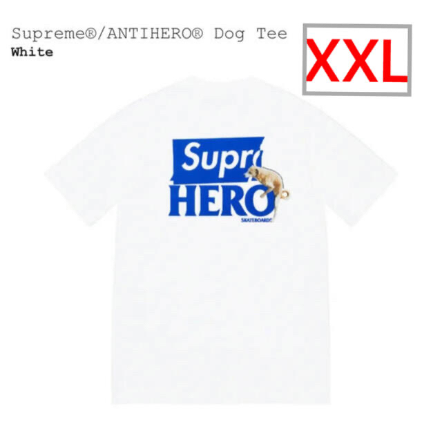 Supreme ANTIHERO アンチヒーロー Dog Tee White - Tシャツ/カットソー ...