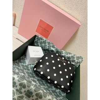 ケイトスペードニューヨーク(kate spade new york)のケイトスペード　ドット柄　コスメ　ポーチ(ポーチ)