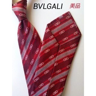 ブルガリ(BVLGARI)の【BVLGALI】ブルガリ セッテピエゲ ネクタイ レッド(ネクタイ)
