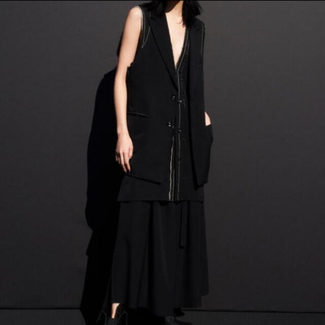 B yohji yamamoto テーラードベスト　2019ss ブラック