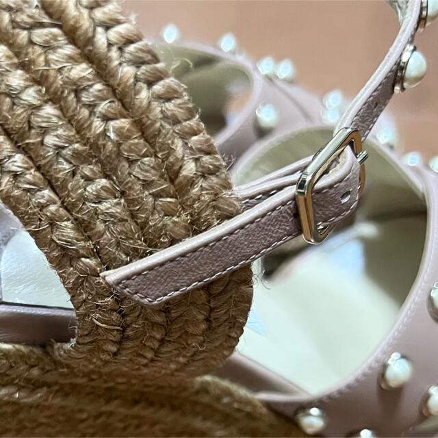 JIMMY CHOO - 24cm ジミーチュウ JIMMY CHOO パール付き ウェッジ