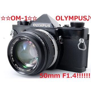 オリンパス(OLYMPUS)の#4219良好♪☆完全動作品!!☆ OLYMPUS OM-1 50mm F1.4(フィルムカメラ)