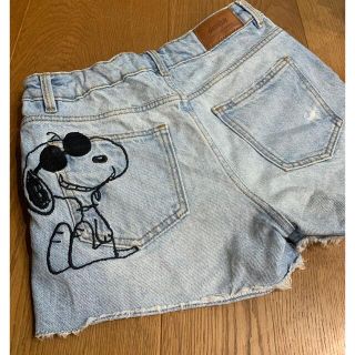 ザラキッズ(ZARA KIDS)のZARA デニム　ショートパンツ　SNOOPY(パンツ/スパッツ)