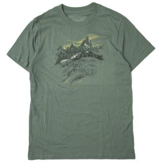 パタゴニア(patagonia)のPATAGONIA パタゴニア アメリカ製 M's More or Less Mountains T-shirt オーガニックコットン プリントTシャツ 59582 S FORGE GREY 半袖 クルーネック MADE IN USA トップス【新古品】【中古】【PATAGONIA】(Tシャツ/カットソー(半袖/袖なし))