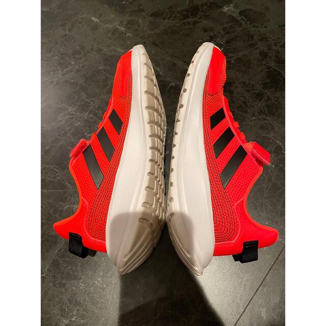 adidas(アディダス)のアディダス　adidas スニーカー  23cm オレンジ　ネオンカラー キッズ/ベビー/マタニティのキッズ靴/シューズ(15cm~)(スニーカー)の商品写真