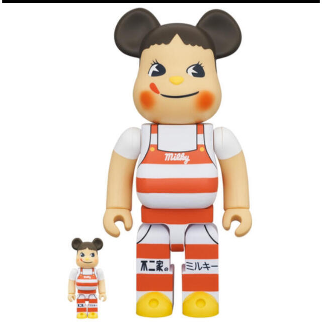 BE＠RBRICK ペコちゃん ミルキー三角帽子デザイン 100％ & 400％