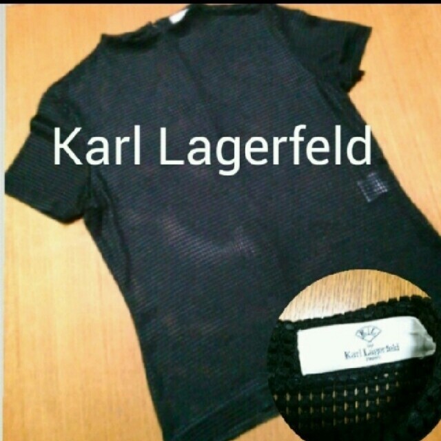 Karl Lagerfeld(カールラガーフェルド)のカール・ラガーフェルド😈メッシュT レディースのトップス(Tシャツ(半袖/袖なし))の商品写真