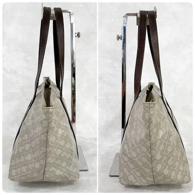 GHERARDINI ゲラルディーニ 総柄 ミニトート セミショルダー ベージュ