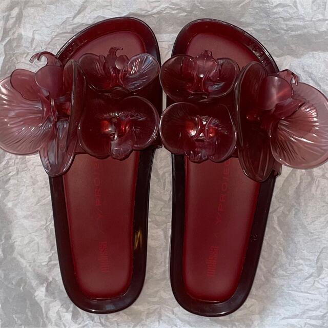 上品】 - MELISSA Y/PROJECT BEACH SLIDE FLOWER REDの通販 メリッサ