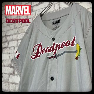 マーベル(MARVEL)の【デッドプール】MARVEL マーベル/ベースボールシャツ ウィルソン 激レア(Tシャツ/カットソー(半袖/袖なし))