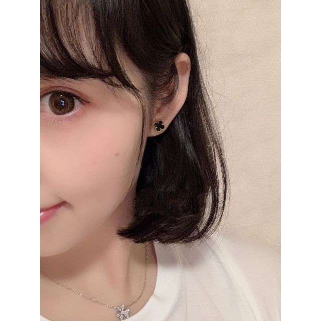ヴァンクリーフ&アーペル スウィートアルハンブラ オニキス ピアス ヴァンクリーフ&アーペル スウィートアルハンブラ オニキス ピアス
