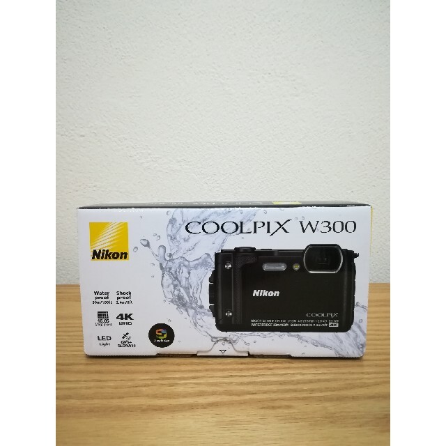 【展示極美品】Nikon デジタルカメラ COOLPIX W300 BK