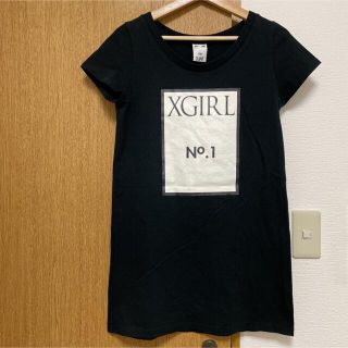 エックスガール(X-girl)のX-GIRL エックスガール ロングTシャツ ミニ丈ワンピ(Tシャツ(半袖/袖なし))