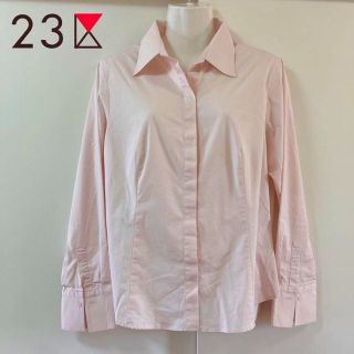 ニジュウサンク(23区)の【46サイズ！ストレッチ！比翼！】23区ロングスリーブブラウス！(シャツ/ブラウス(長袖/七分))