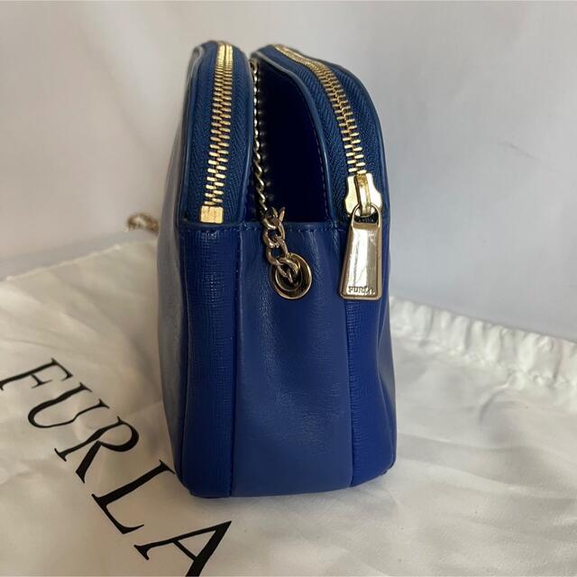 Furla(フルラ)の【人気　格安】 フルラ ショルダー　バッグ　ブルー　カプリッチョ　チェーン レディースのバッグ(ショルダーバッグ)の商品写真