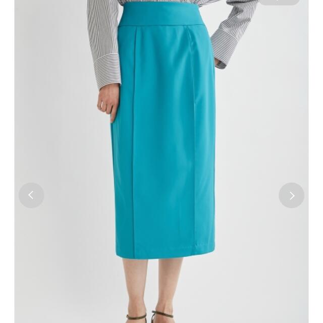 Mila Owen(ミラオーウェン)のコバステッチコクーンIラインスカート レディースのスカート(ひざ丈スカート)の商品写真