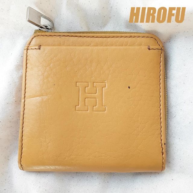 ヒロフ HIROFU ミニウォレット 二つ折り財布 L字 コインケース