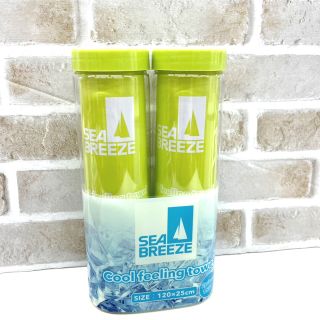 シーブリーズ(SEA BREEZE)のSEA BREEZE シーブリーズ クールタオル 冷感タオル 蛍光黄緑(その他)