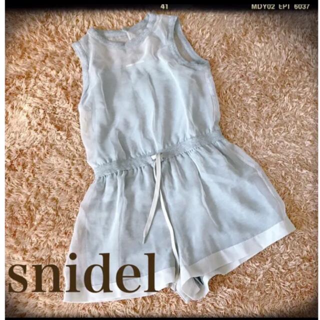 SNIDEL(スナイデル)のsnidel シースルーオールインワン レディースのパンツ(オールインワン)の商品写真