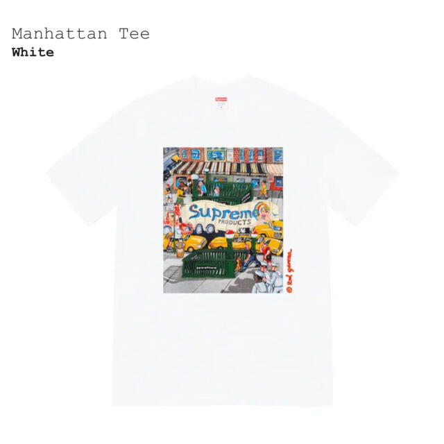 Tシャツ/カットソー(半袖/袖なし)シュプリーム　Manhattan Tee