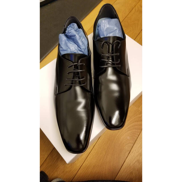 アイボリー×レッド 最終価格 メンズBENIR 27.5cm シークレットシューズ
