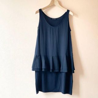 美品✨ヨーコチャン✨ノースリーブ ペプラム チュニックワンピース