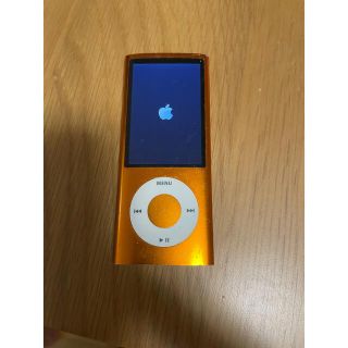 ジャンク　iPod nano オレンジ(ポータブルプレーヤー)