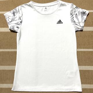 アディダス(adidas)のアディダス レディース Tシャツ 白 Ｌサイズ(Tシャツ(半袖/袖なし))