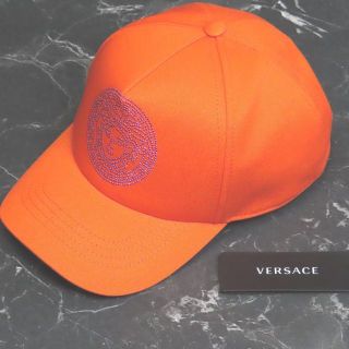 ヴェルサーチ(VERSACE)の新品VERSACEメドゥーサスタッズキャップビジューハット帽子ヴェルサーチェ(キャップ)