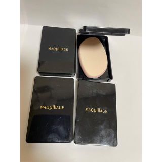 マキアージュ(MAQuillAGE)の未使用マキアージュ　スポンジパフ　ケース付き　4個(パフ・スポンジ)