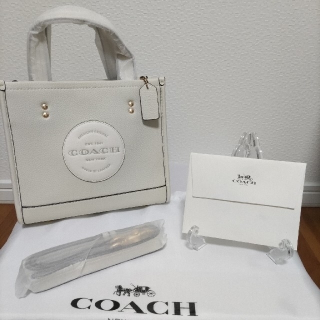 COACH コーチ トートバッグ ハンドバッグ ホワイト デンプシー レディースcoach