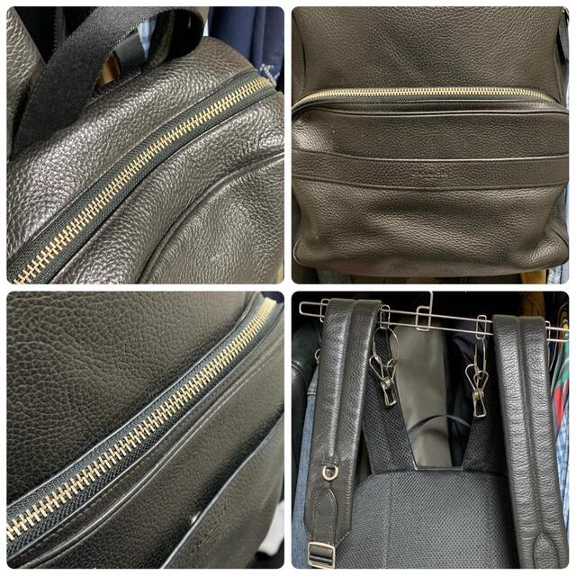 COACH コーチ バックパック リュック レザーバッグ ブラック F72082