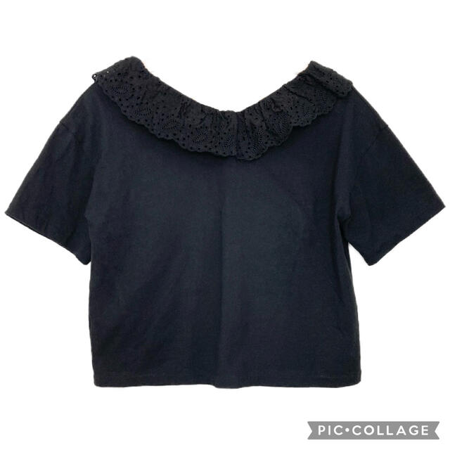 PAGEBOY(ページボーイ)のalicia PAGEBOY コットンレース襟カットソー レディースのトップス(カットソー(半袖/袖なし))の商品写真