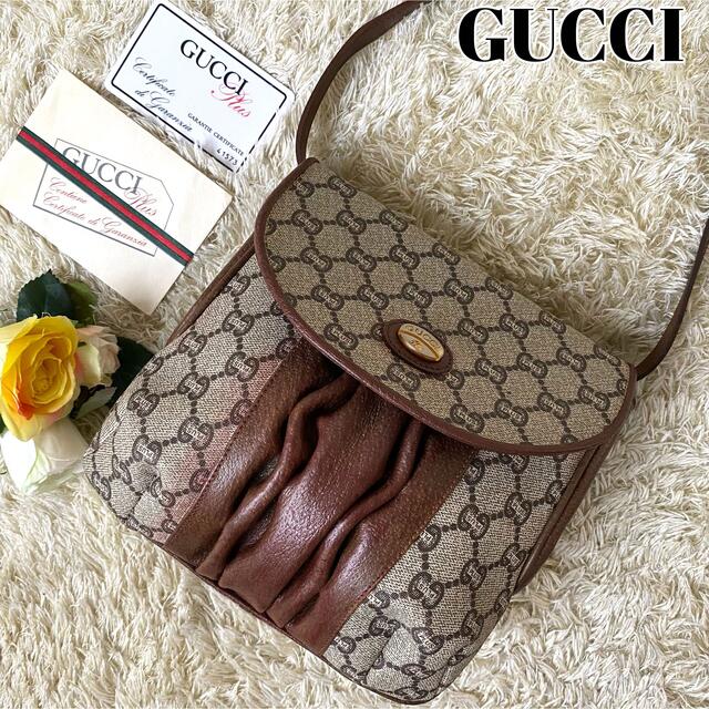 希少✨GUCCI メッセンジャーバッグ GGプラス PVC レザー ホワイト 【超