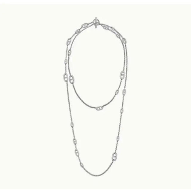 H - エルメス ロングネックレス《ファランド-ル》160(シルバー)の通販