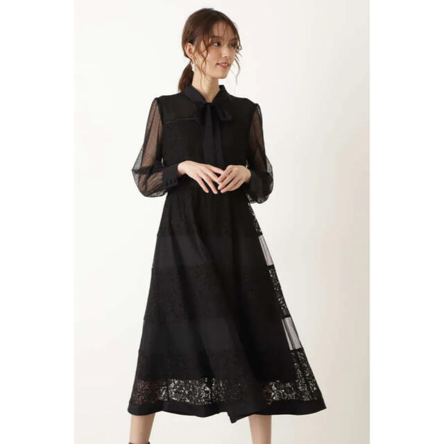 JILLSTUART(ジルスチュアート)の今季人気⭐︎ジルスチュアート Endy ROBE カトレアワンピース レディースのワンピース(ロングワンピース/マキシワンピース)の商品写真