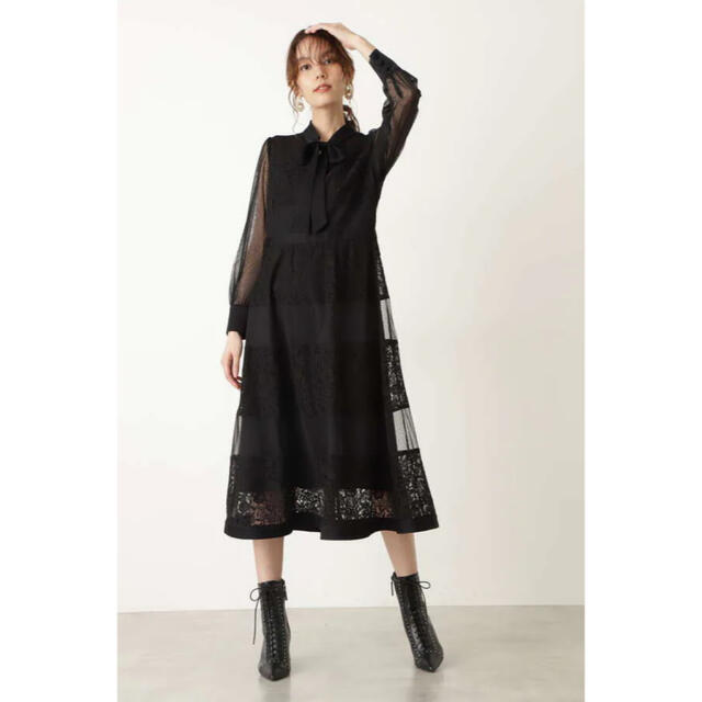 JILLSTUART(ジルスチュアート)の今季人気⭐︎ジルスチュアート Endy ROBE カトレアワンピース レディースのワンピース(ロングワンピース/マキシワンピース)の商品写真