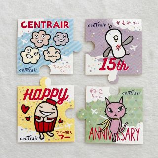 中部国際空港　開港15周年記念 ステッカー(ノベルティグッズ)
