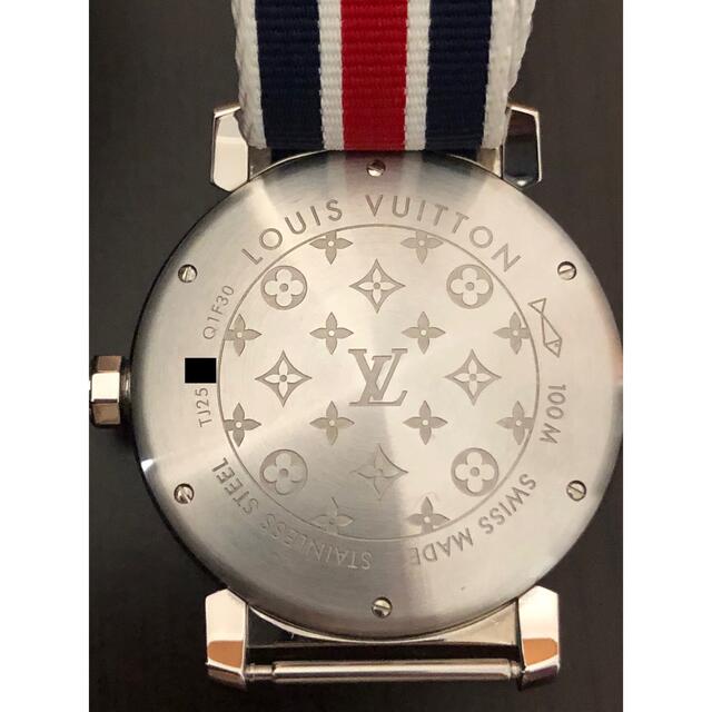 LOUIS VUITTON(ルイヴィトン)の[OH済み1年保証付き]ルイヴィトン Q1F30 タンブールストライプ文字盤 メンズの時計(腕時計(アナログ))の商品写真