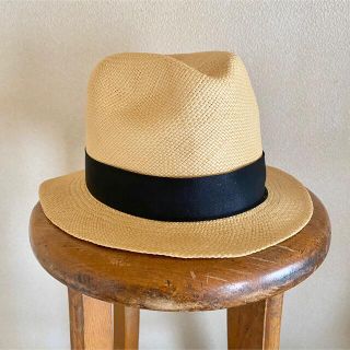 バーニーズニューヨーク(BARNEYS NEW YORK)のバーニーズMONTECRISTI HATS麦わら帽子ストローハットパナマハット(麦わら帽子/ストローハット)