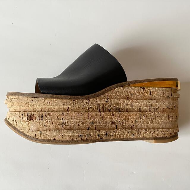 Chloe(クロエ)のChloeクロエカミーユウエッジソールサンダルレザー厚底コルクプラットフォーム レディースの靴/シューズ(サンダル)の商品写真