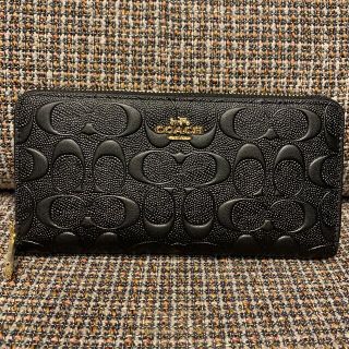 コーチ(COACH)のコーチ　長財布　ブラックシグネチャー(財布)