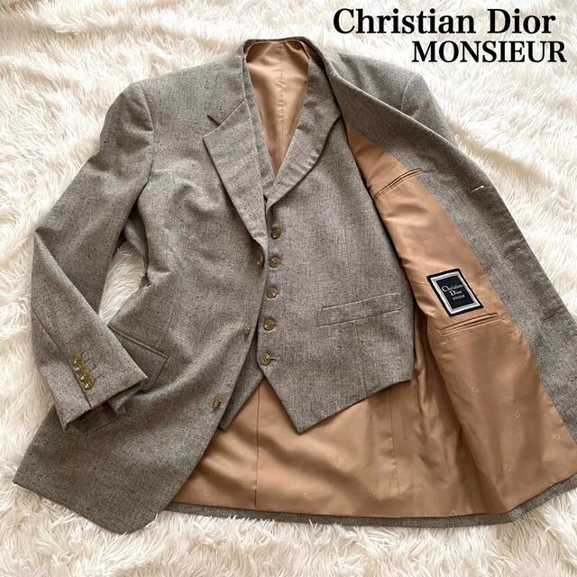 Christian Dior(クリスチャンディオール)のごん様専用❗️クリスチャンディオール　ムッシュ　テーラード&ベスト　セット メンズのジャケット/アウター(テーラードジャケット)の商品写真