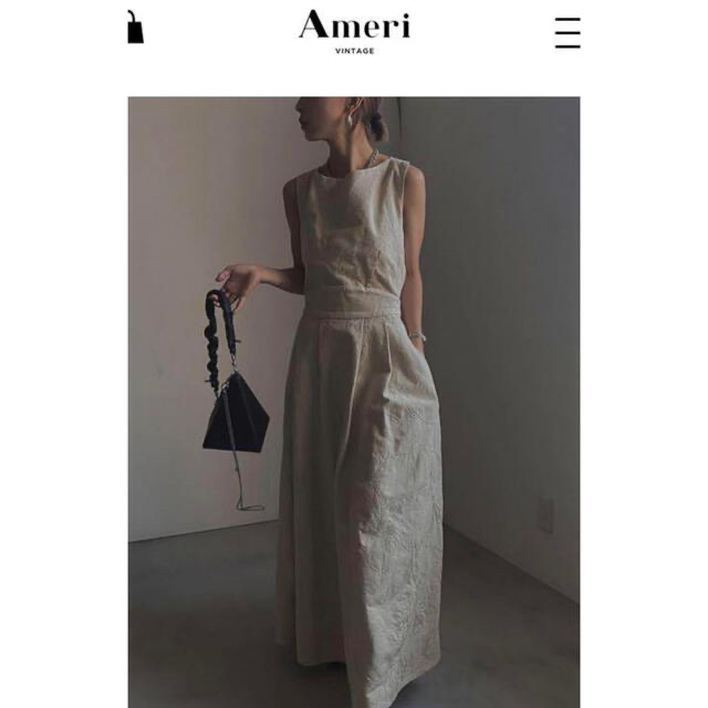 Ameri VINTAGE - 美品 DENIM LIKE FLOWER DRESSの通販 by Oishi's shop