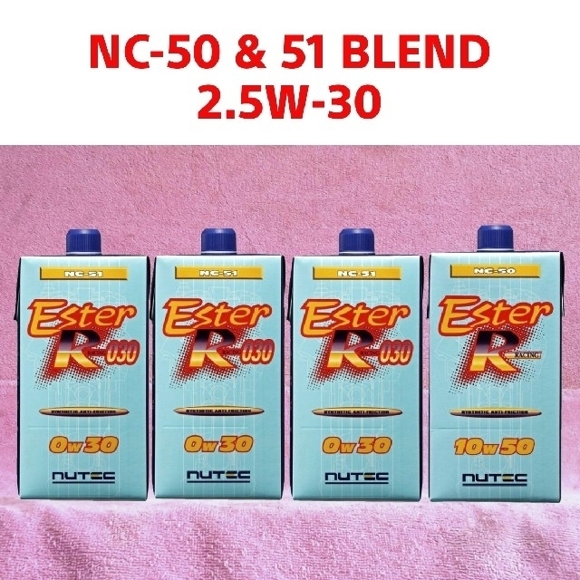 NUTEC NC-50 & 51 Blend 2.5w30(下限値相当) 4L