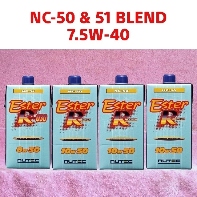 NUTEC NC-50 u0026 51 Blend 7.5w40(上限値相当) 4L-