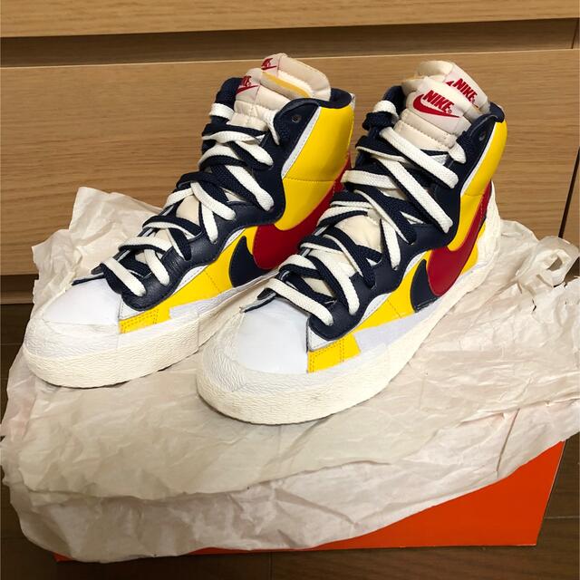 Sacai Nike Blazer Mid Yellow / Navyサカイ