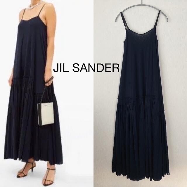 Jil Sander(ジルサンダー)の【新品】JIL SANDER ジルサンダー  ロングワンピース レディースのワンピース(ロングワンピース/マキシワンピース)の商品写真