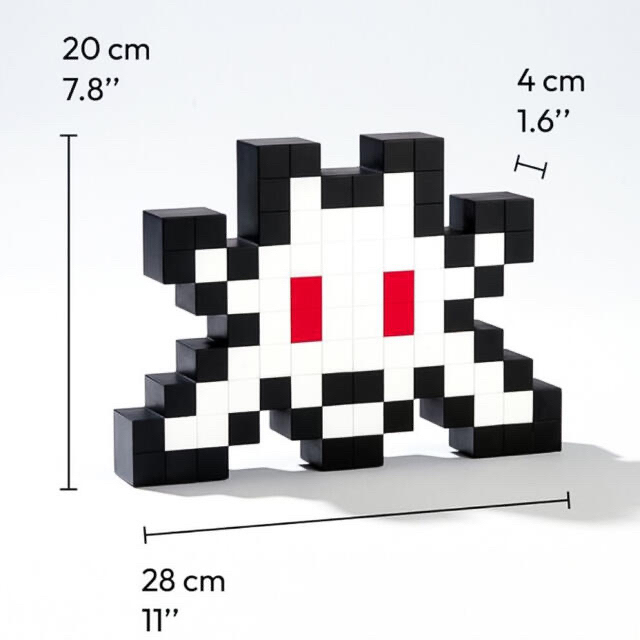 Space Invader 3D Little Big Space Figure