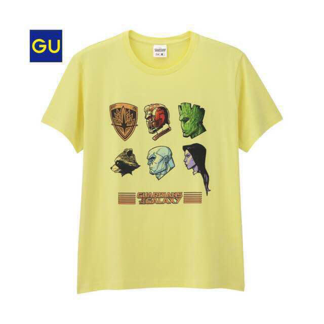 GU(ジーユー)のガーディアンズオブギャラクシー  UT G.U Tシャツ ユニクロ イエロー メンズのトップス(Tシャツ/カットソー(半袖/袖なし))の商品写真